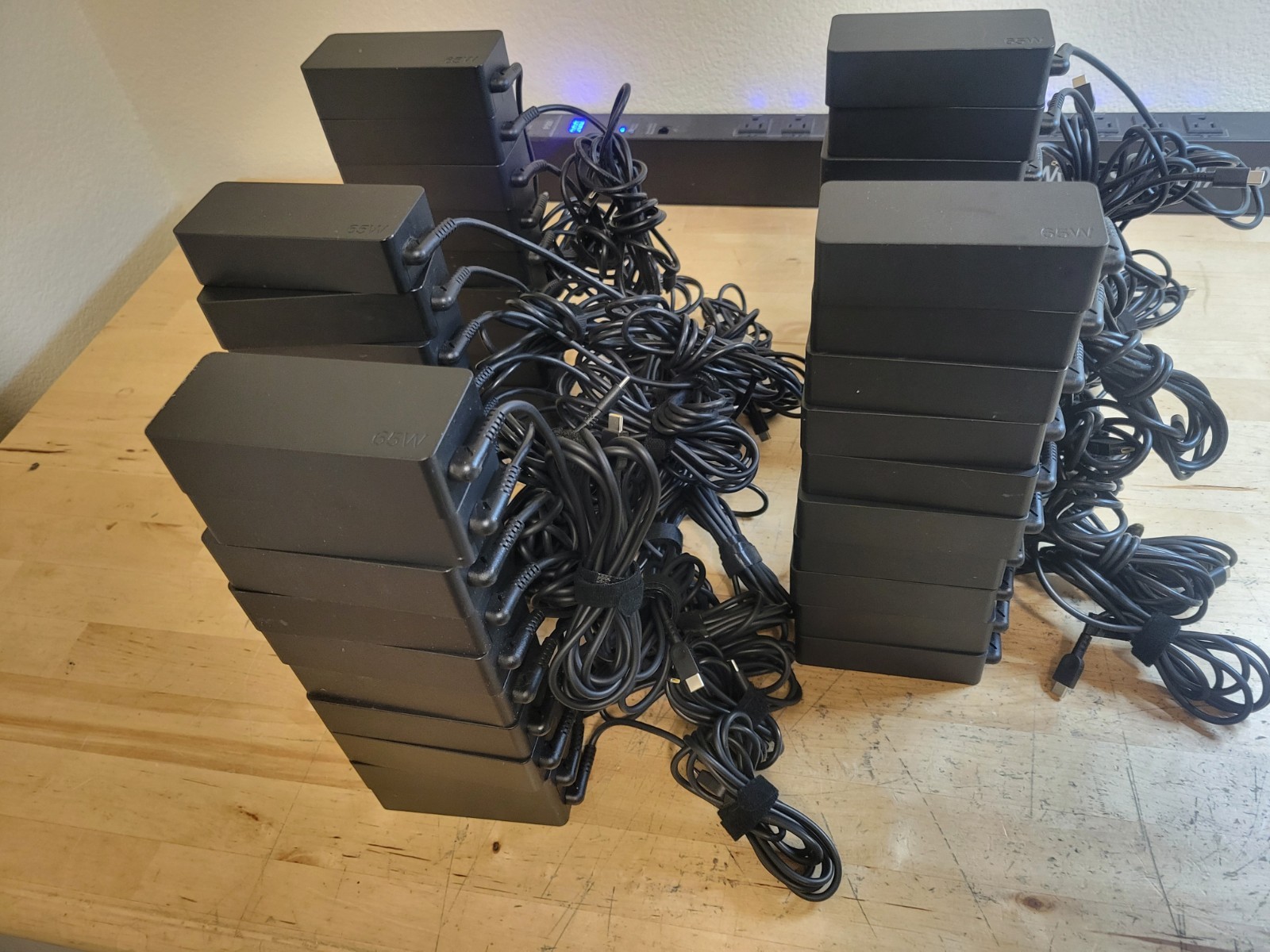 Lot of 50 Lenovo 65W 20v 3.25a USB-C Laptop Power AC Adapter Charger Lot READ 