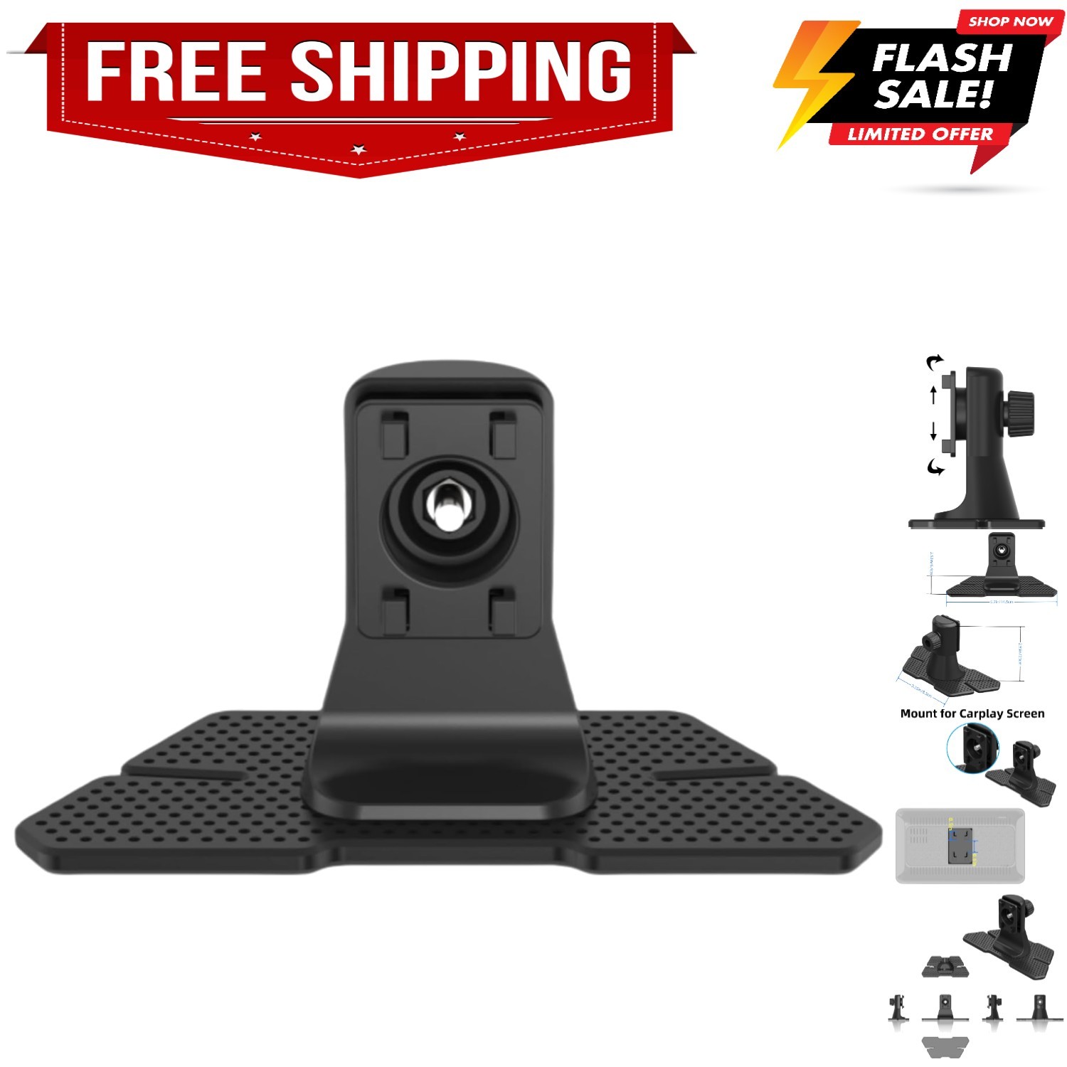 Replacement Carplay Mount for Portable Car Play Screen Mount Holder Easy to I...