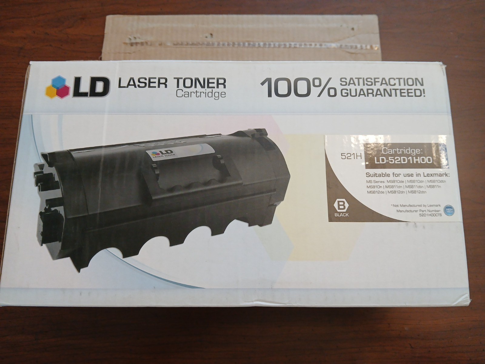 LD 521H 52D1H00  Black Laser Toner Cartridge for Lexmark Printer SEALED BAG
