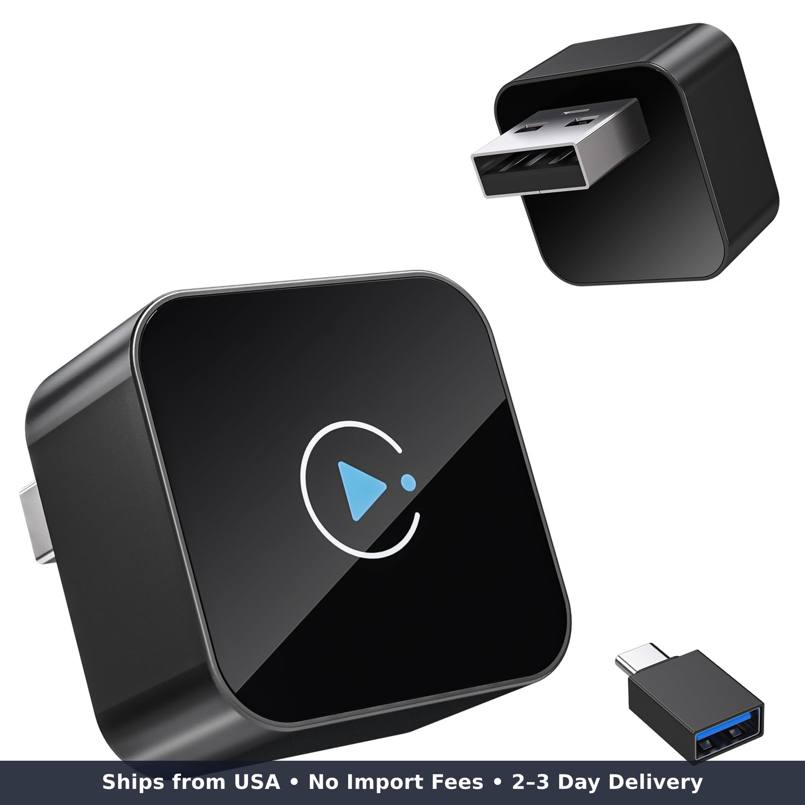 2026 Upgraded Wireless Carplay Dongle Mini Plug Play USB Device For Apple
