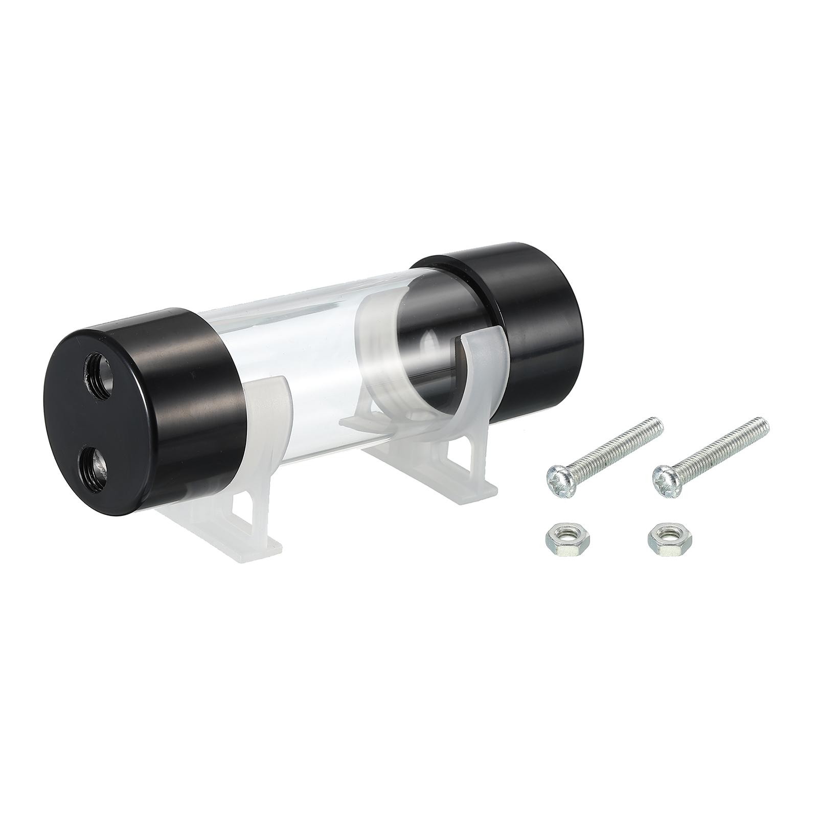 Cylindrical Water Cooling Tank G1/4" D50mm L150mm Clear with Acrylic and POM