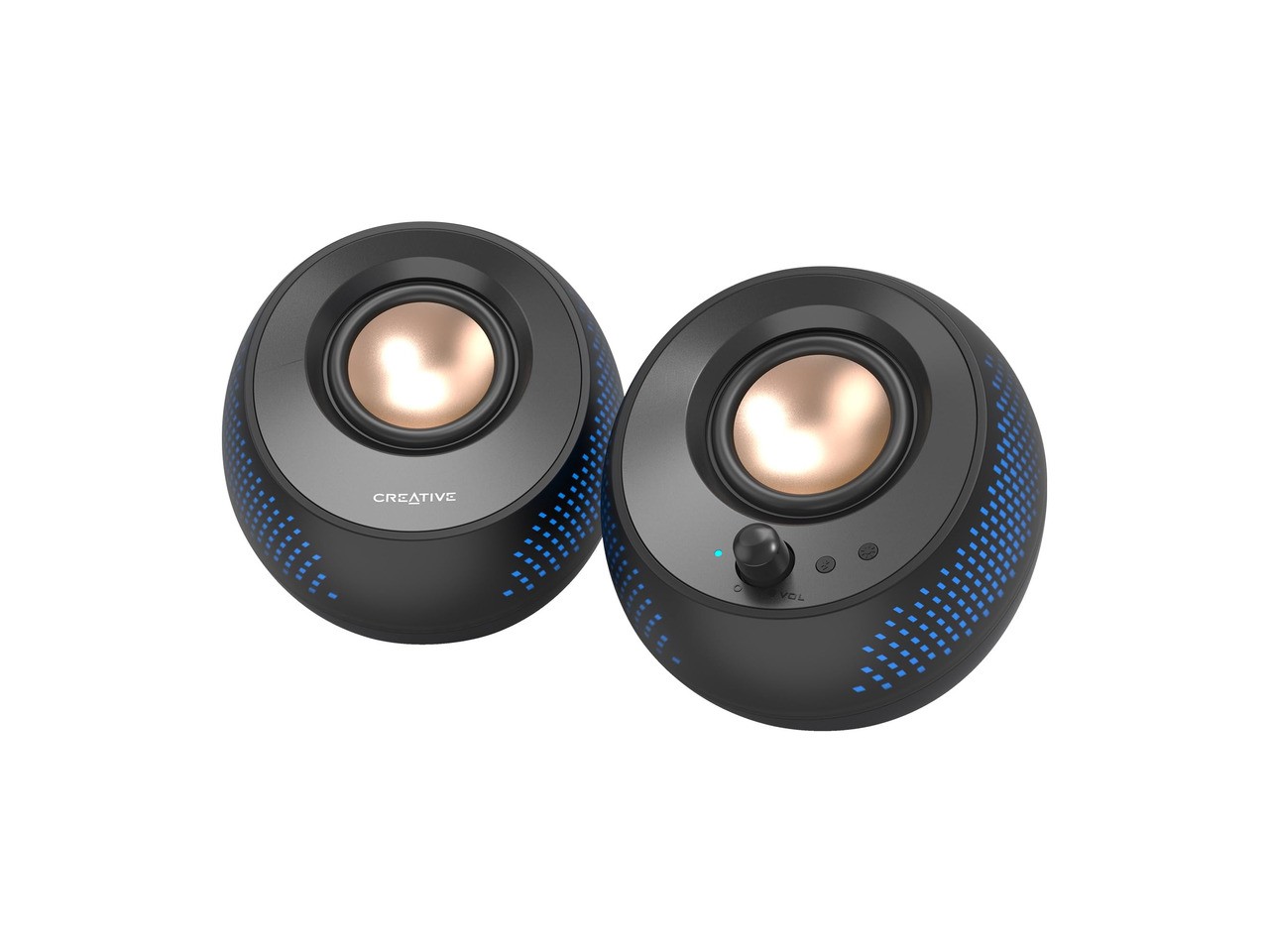 Creative Pebble X 2.0 USB-Powered RGB Desktop Speakers with Far-Field Drivers