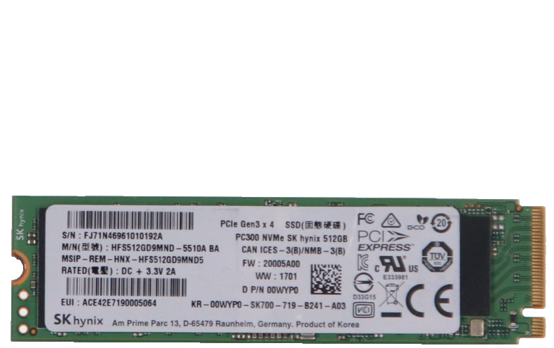 SK Hynix PC300 512GB M.2 2280 NVMe SSD Solid State Drive HFS512GD9MND