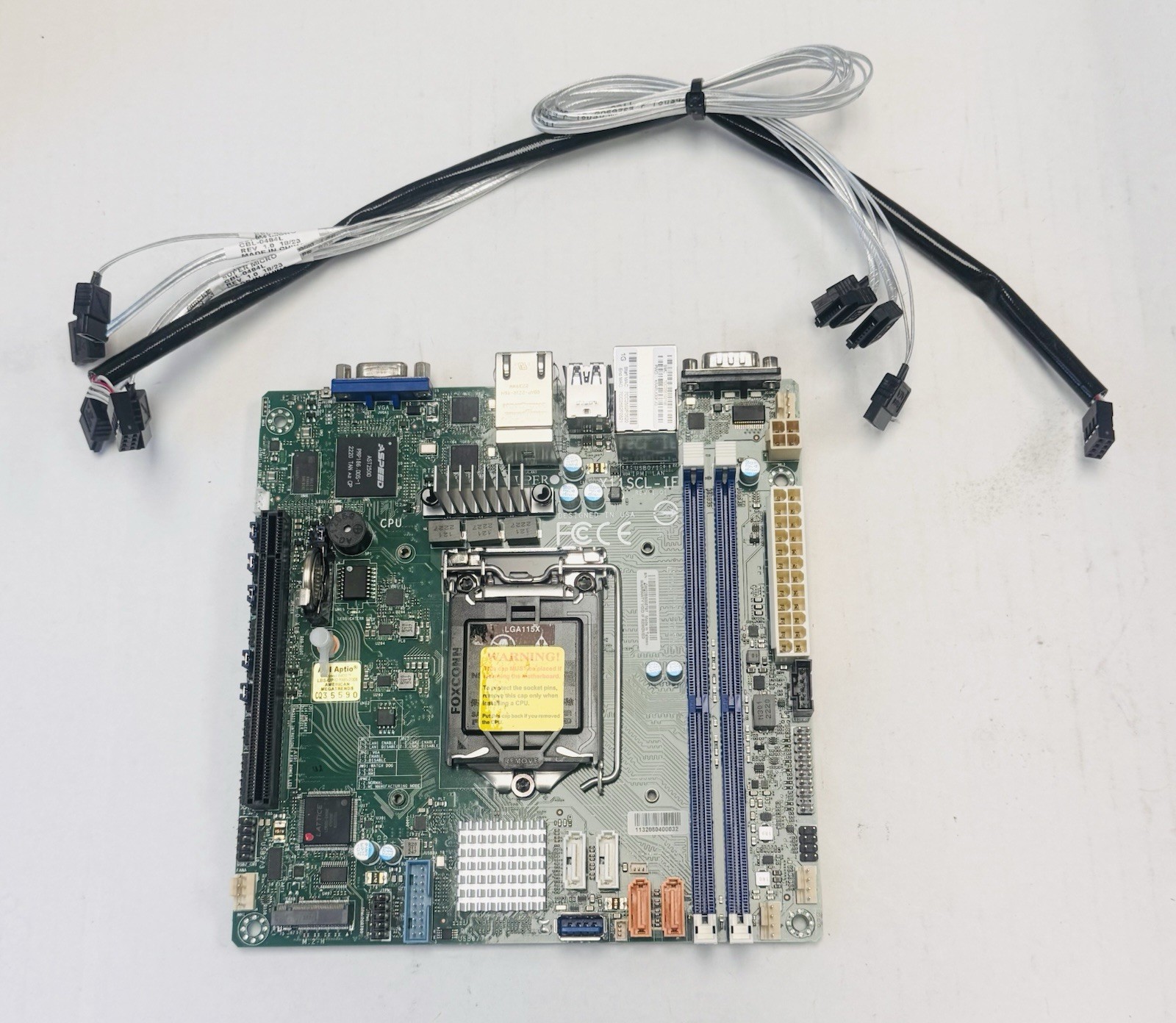 Supermicro X11SCL-iF Motherboard *No I/I Shield Plate*