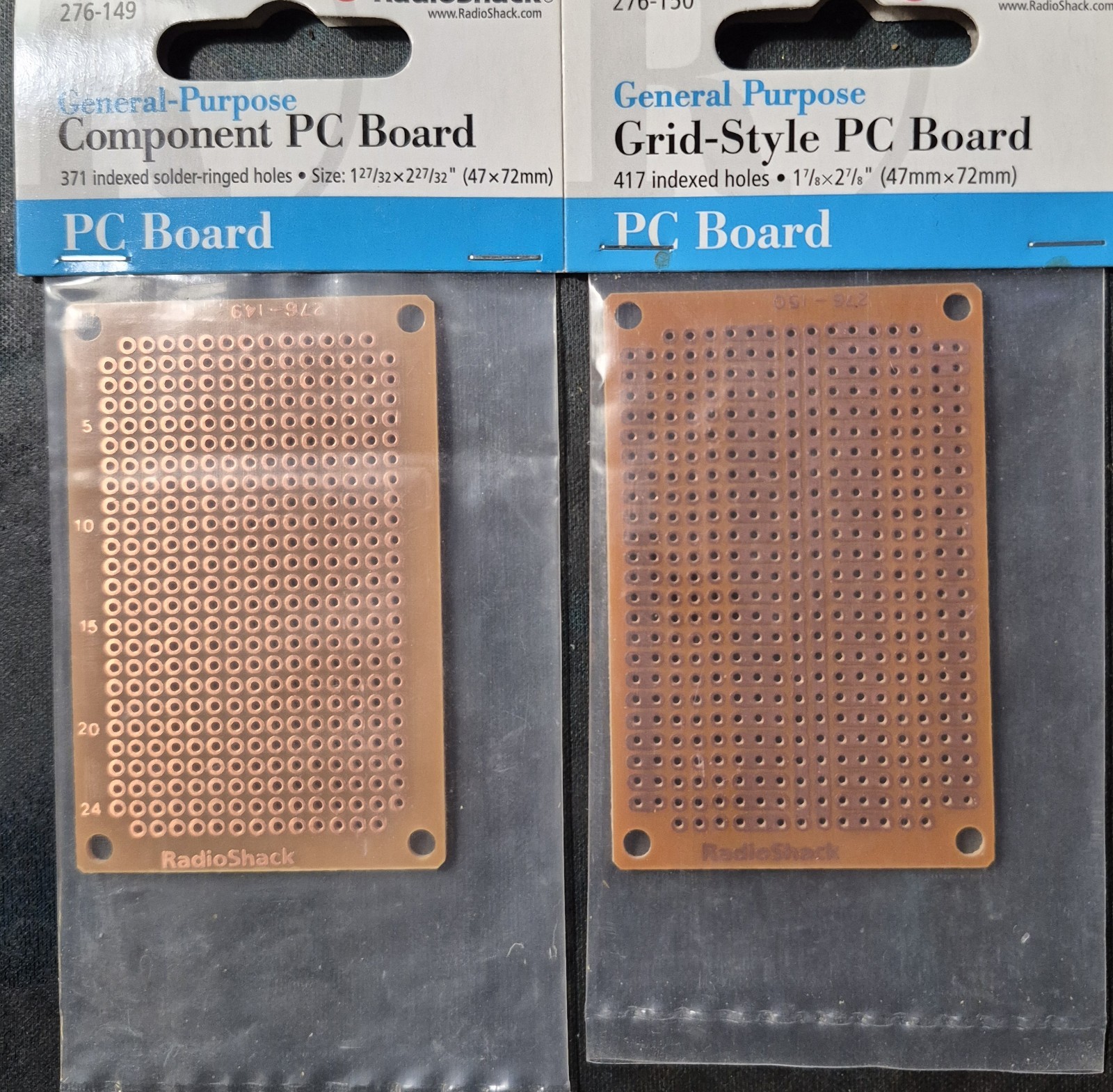 Two Radio Shack PC Boards- 276-149 & 276-150
