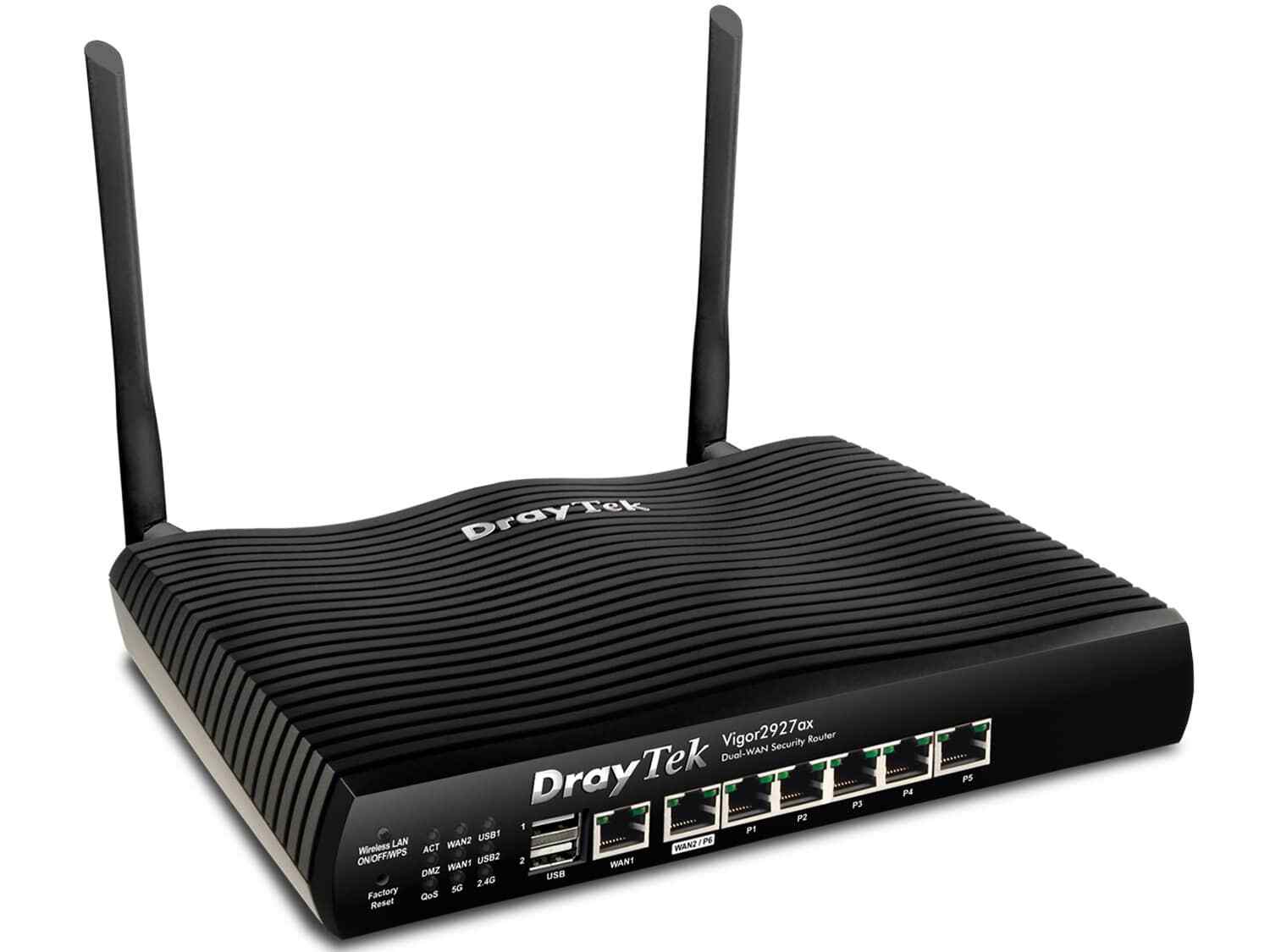 DrayTek Vigor 2927ax Dual-WAN Wi-Fi 6 VPN Firewall Router – AX3000 Gigabit Load