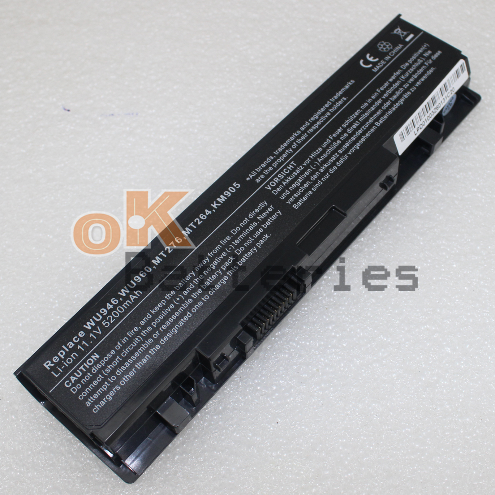 Battery for Dell Studio 1535 1536 1537 1555 1557 15 PP33L PP39L WU946