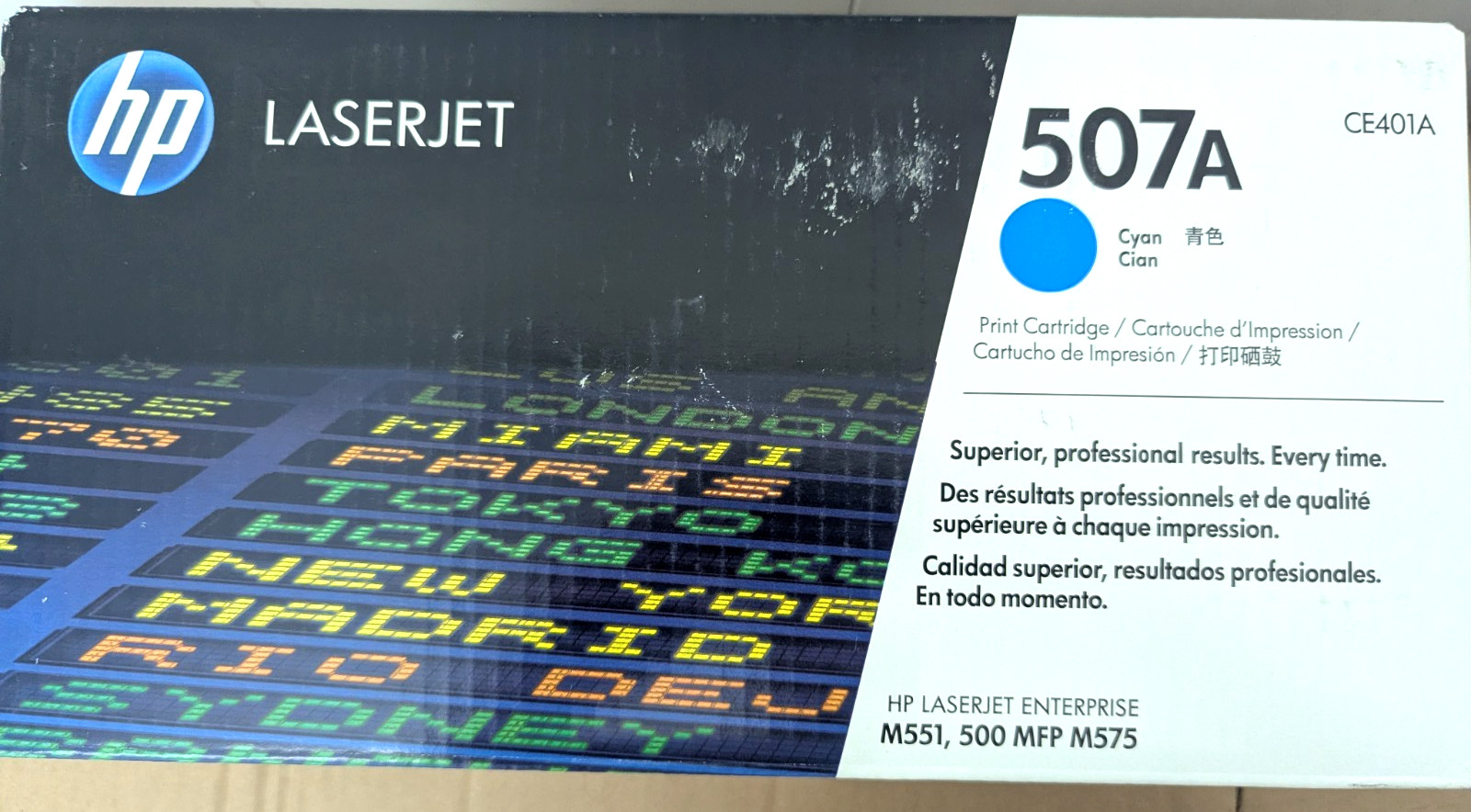 ✨ Genuine OEM HP 507A (CE401A) Cyan Toner Cartridge New M551 500 MFP M575 2 ✨