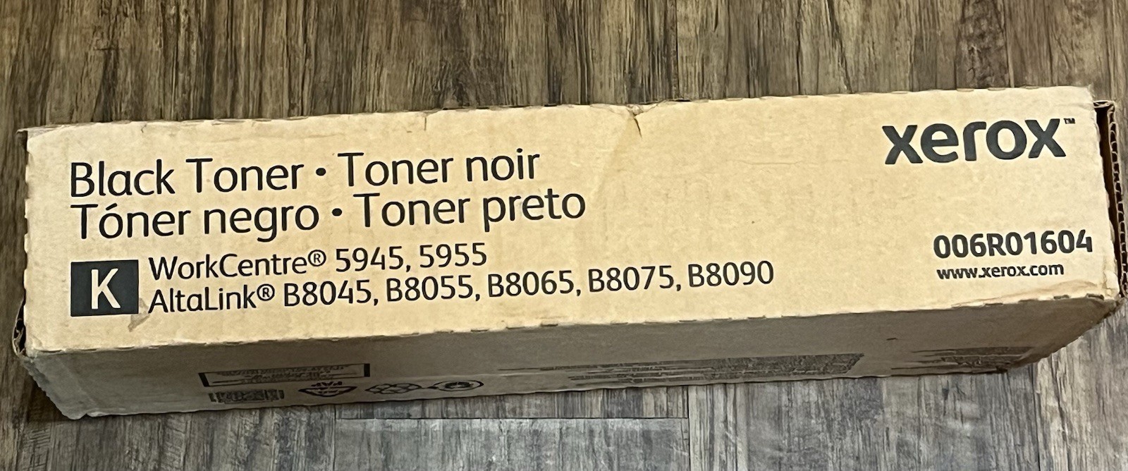 Two Genuine Xerox 006R01604 Black Toner Cartridge for WorkCentre 5945/5955