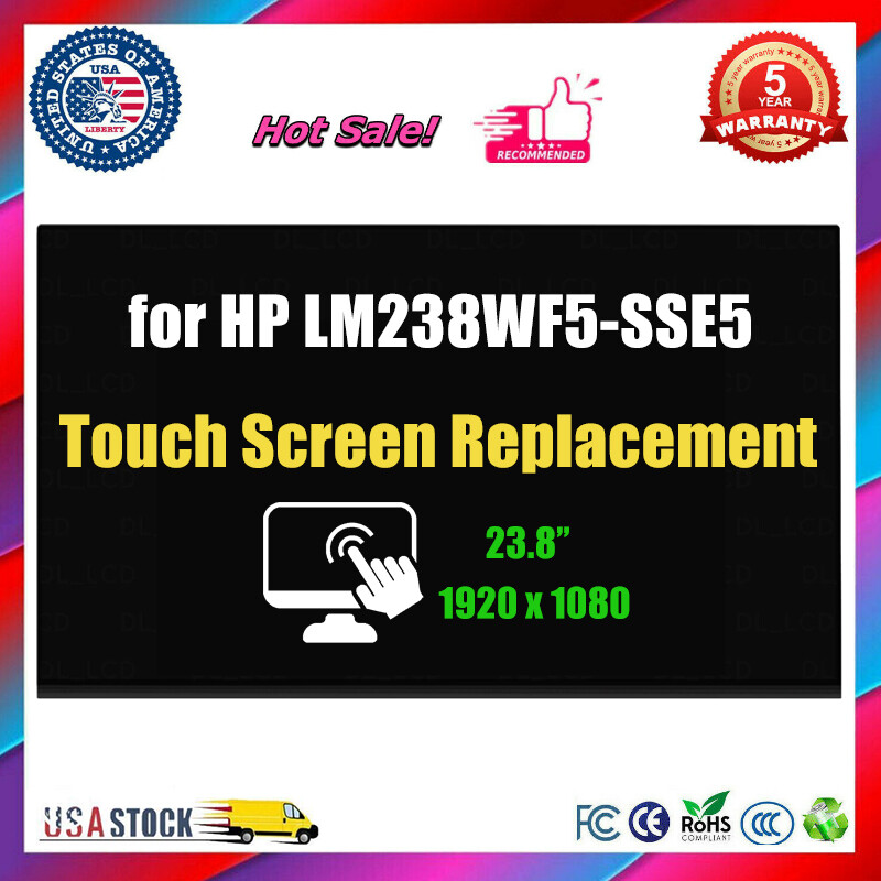 LM238WF5-SSE5 LM238WF5(SS)(E5) LCD Replacement Touch Screen 23.8" 1920×1080 US