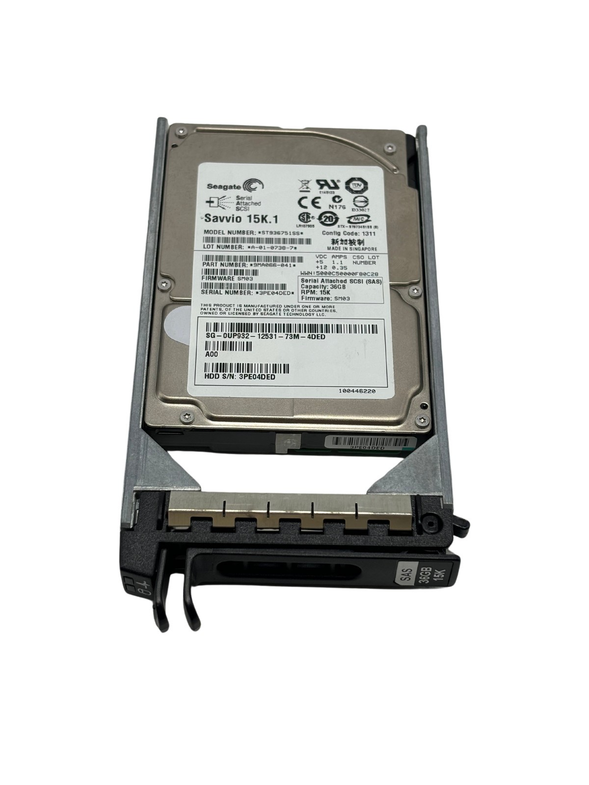 Dell UP932 36GB SAS 15K 2.5" Hard Drive ST936751SS