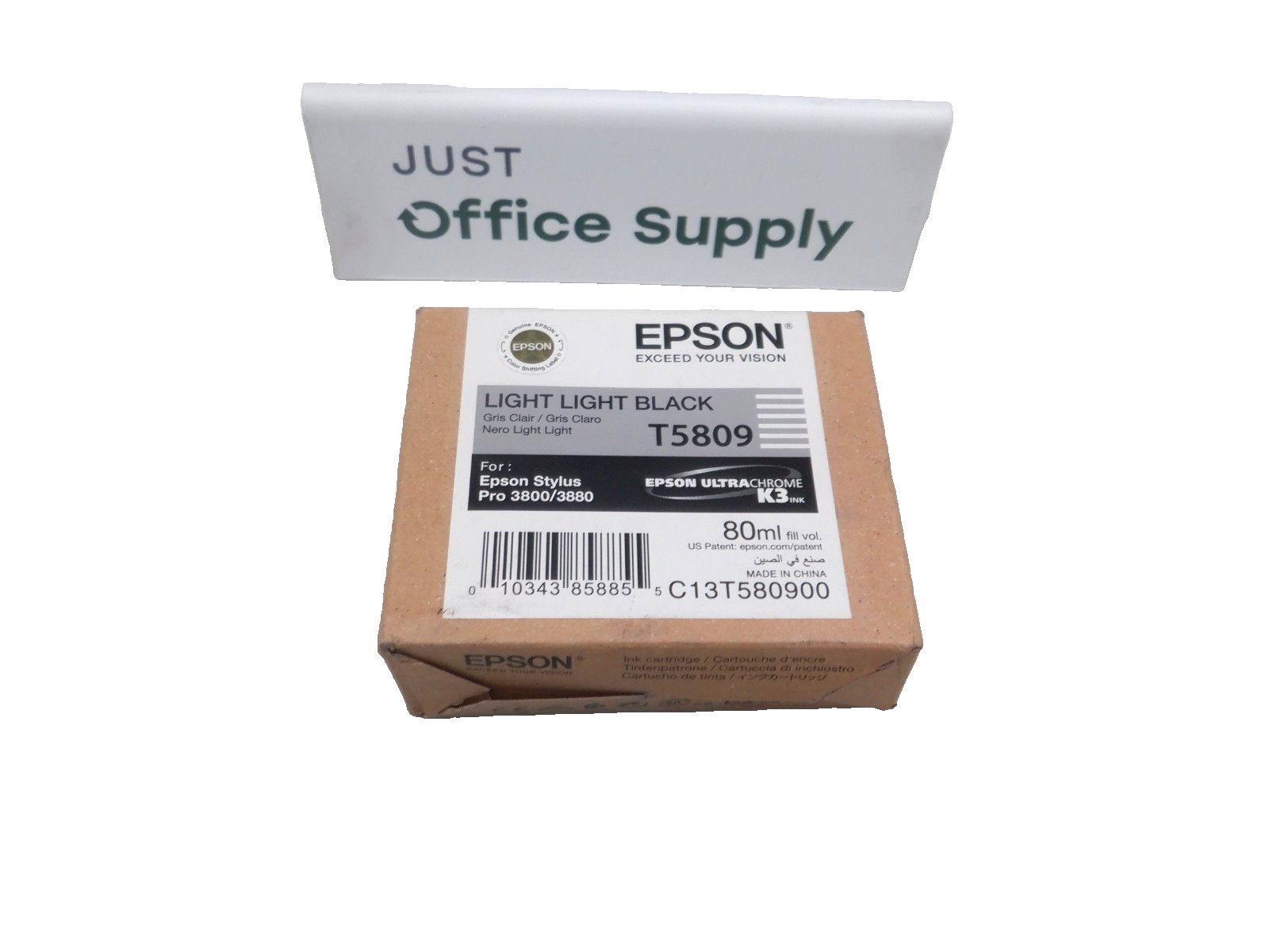 Genuine Epson T5809 Light Light Black 80ml Ink Cartridge 