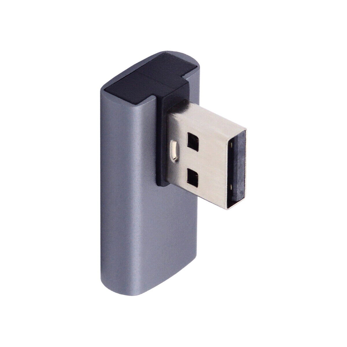 Cablecy Low Profile 90 Degree Right Angled Type USB3.0 Male to Female Adapter