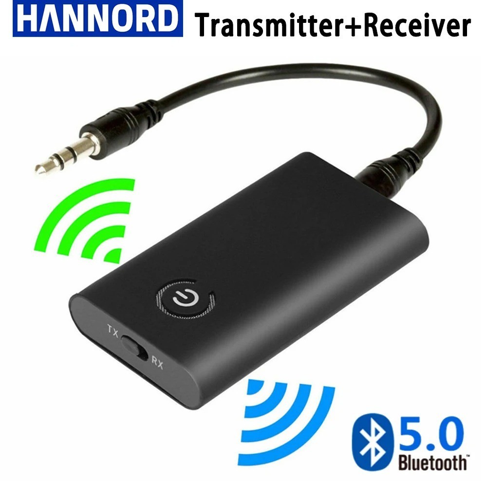 Jack Aux 5.3 Transmitter Receiver Adapter Audio 3.5mm 3-in-1 Wireless Bluetooth