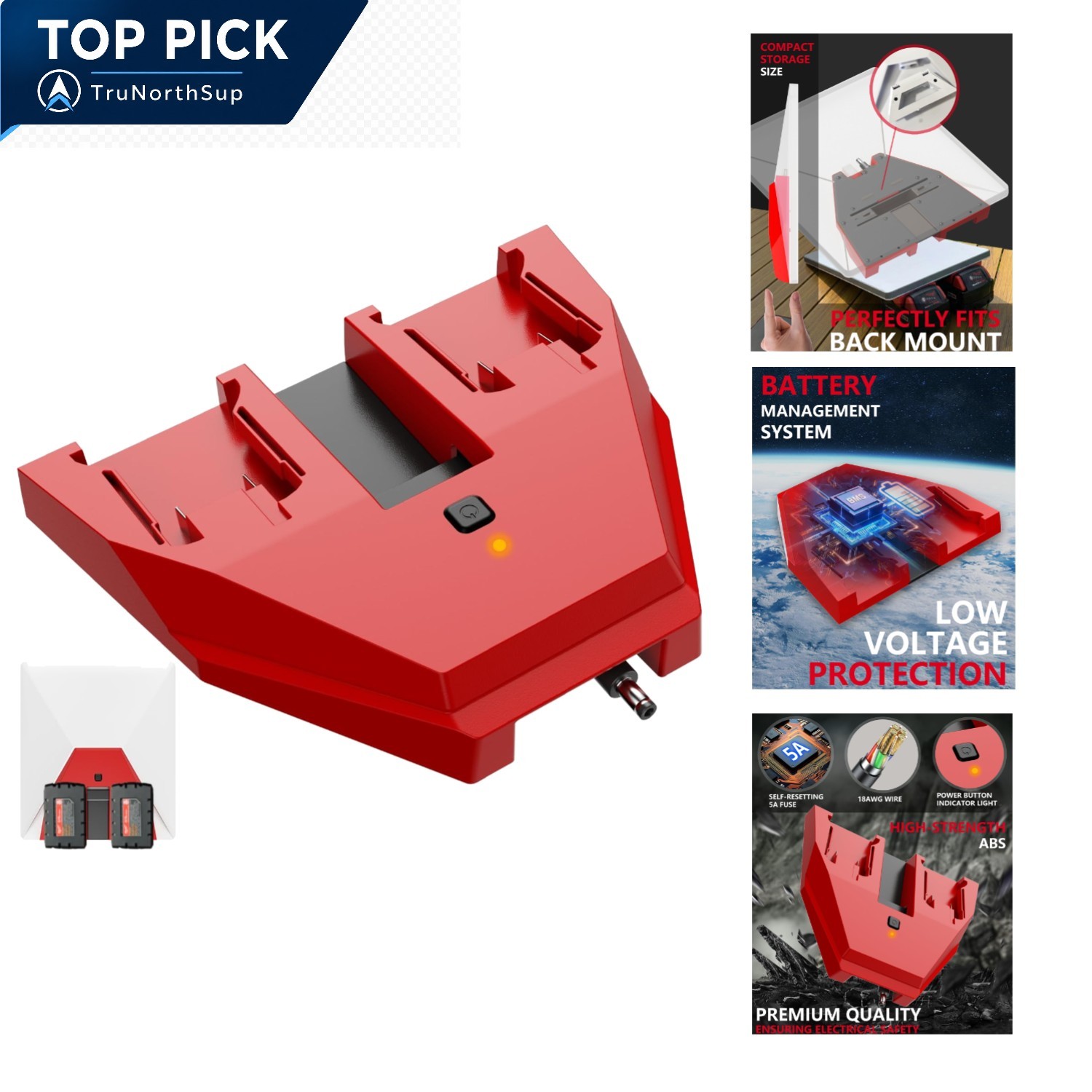 Starlink Mini Power Adapter Milwaukee M18 Battery Off-Grid Use Compatible