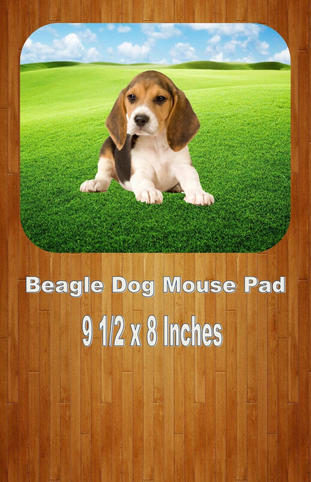 Cute Beagle Puppy Dog 9.5 x 8 Inch Computer/Gaming MOUSE PAD