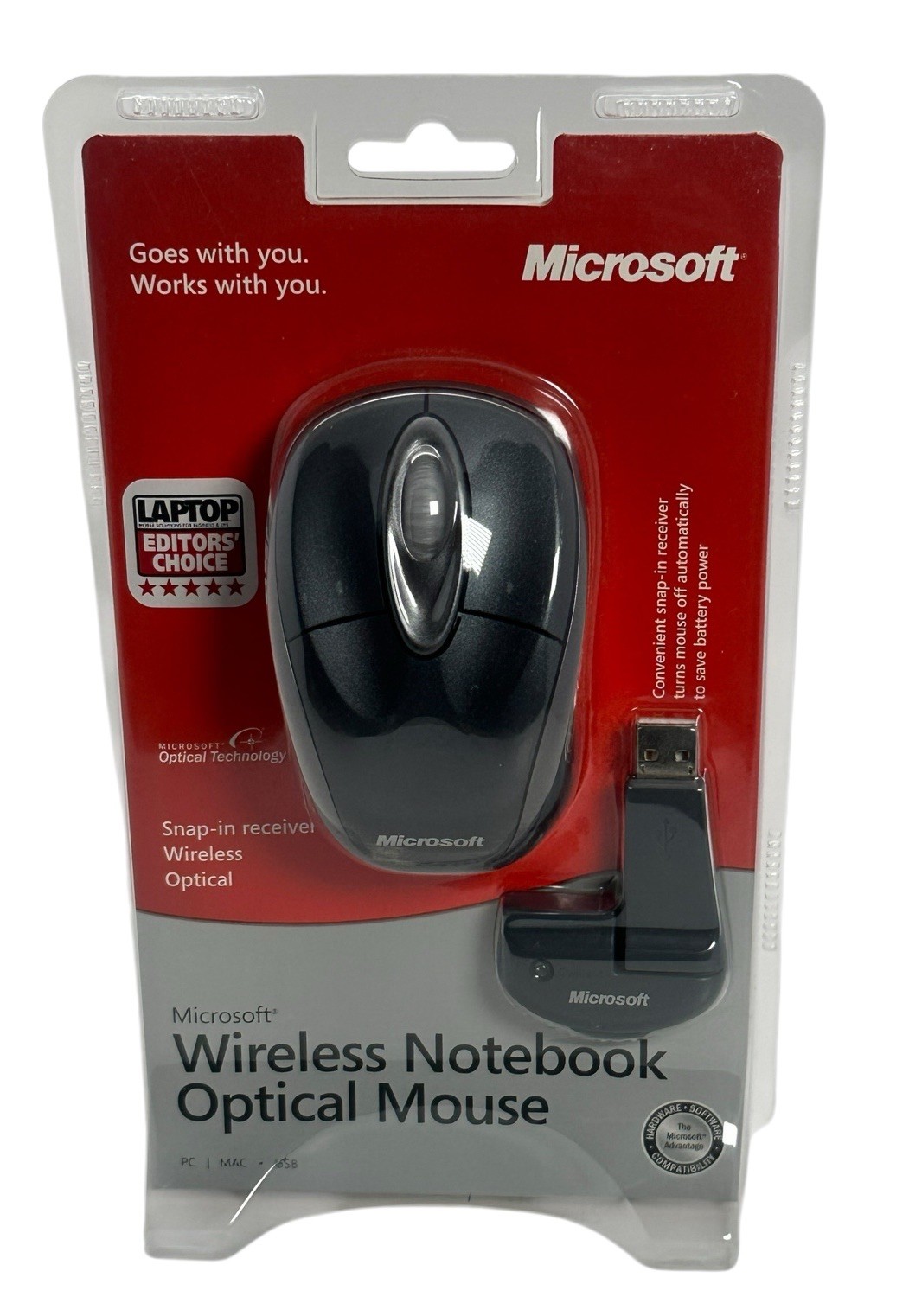 Microsoft Wireless Optical Mouse Model 1023 For Notebook
