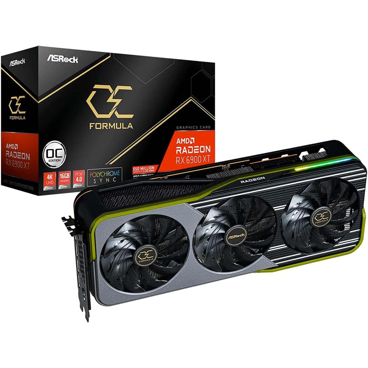 Asrock Amd Radeon RX 6900 XT 16GB GDDR6 Formula OC RGB Gaming Video Card GPU