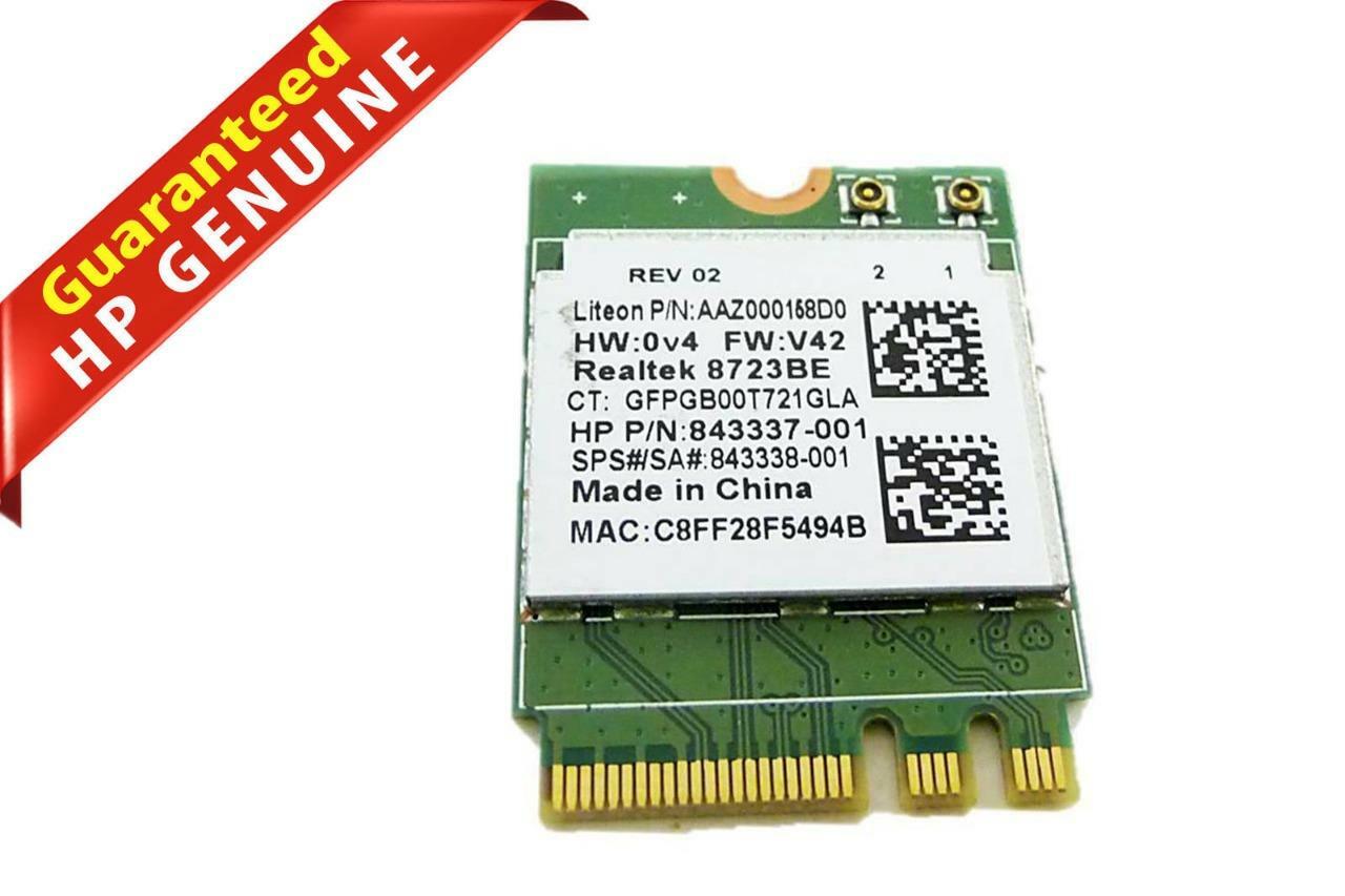 Lot of 2 HP Pavilion 15-au063nr Wireless WiFi Card Realtek 843337-001 855106-855