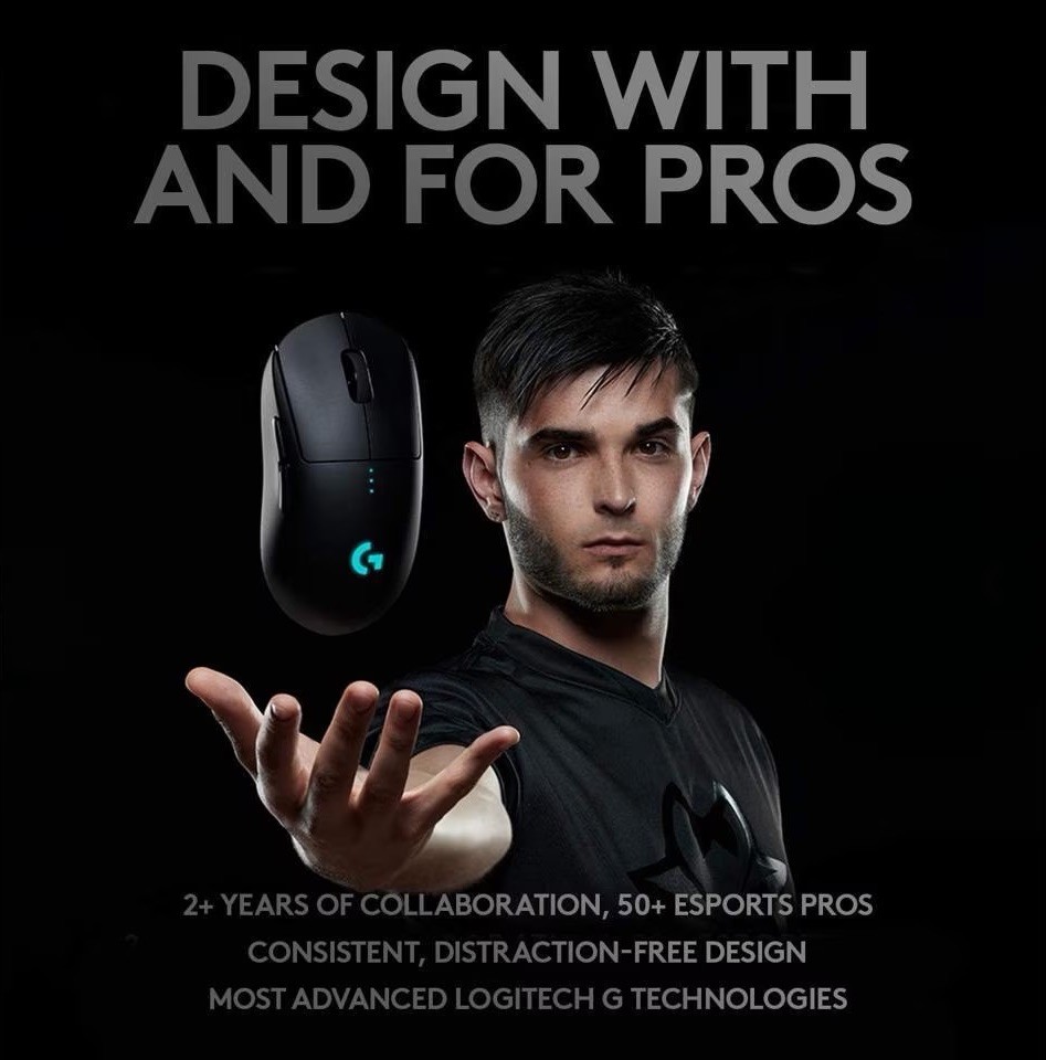Logitech PRO 2 LIGHTSPEED Optical HERO 44K DPI Gaming Mouse - 910-007246