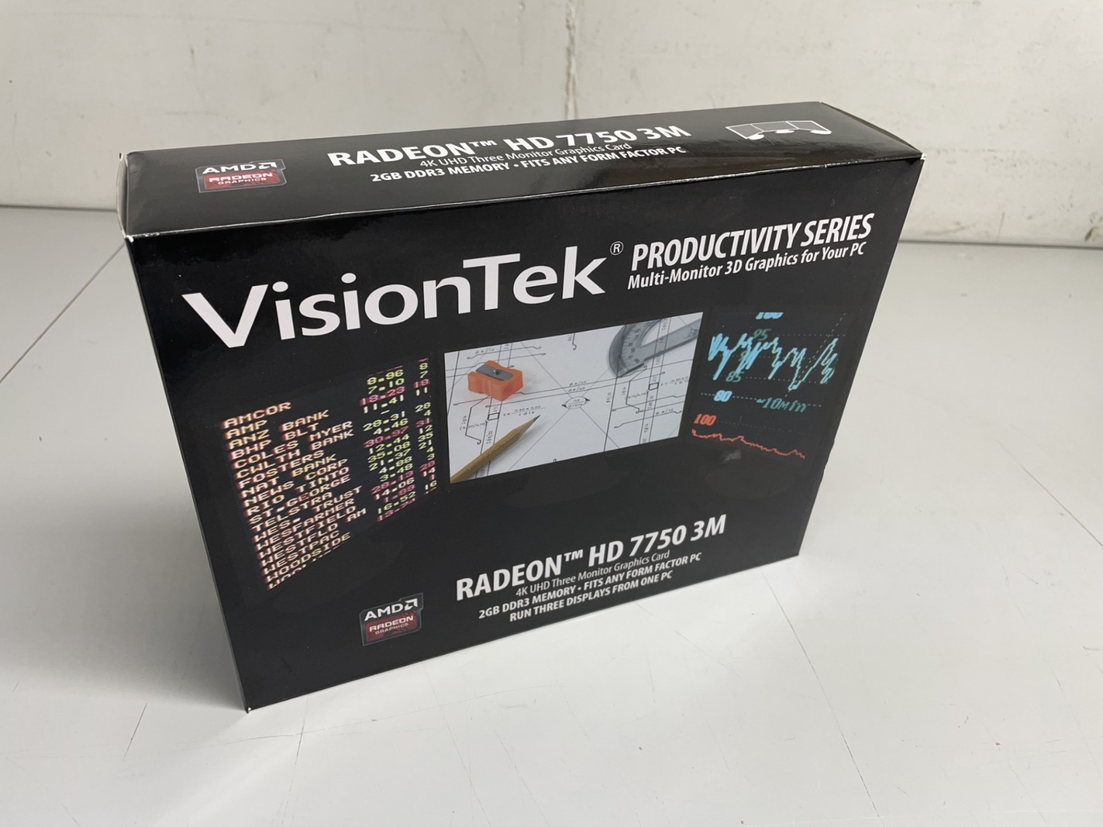 VisionTek AMD Radeon HD 7750 3M 4K UHD Three Monitor 3D Graphics Card - 900686