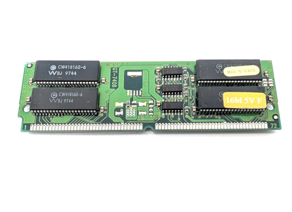 16MB PS/2 FPM RAM SIMM 4Mx32 72-pin Memory NonParity Double Sided CW418160-6