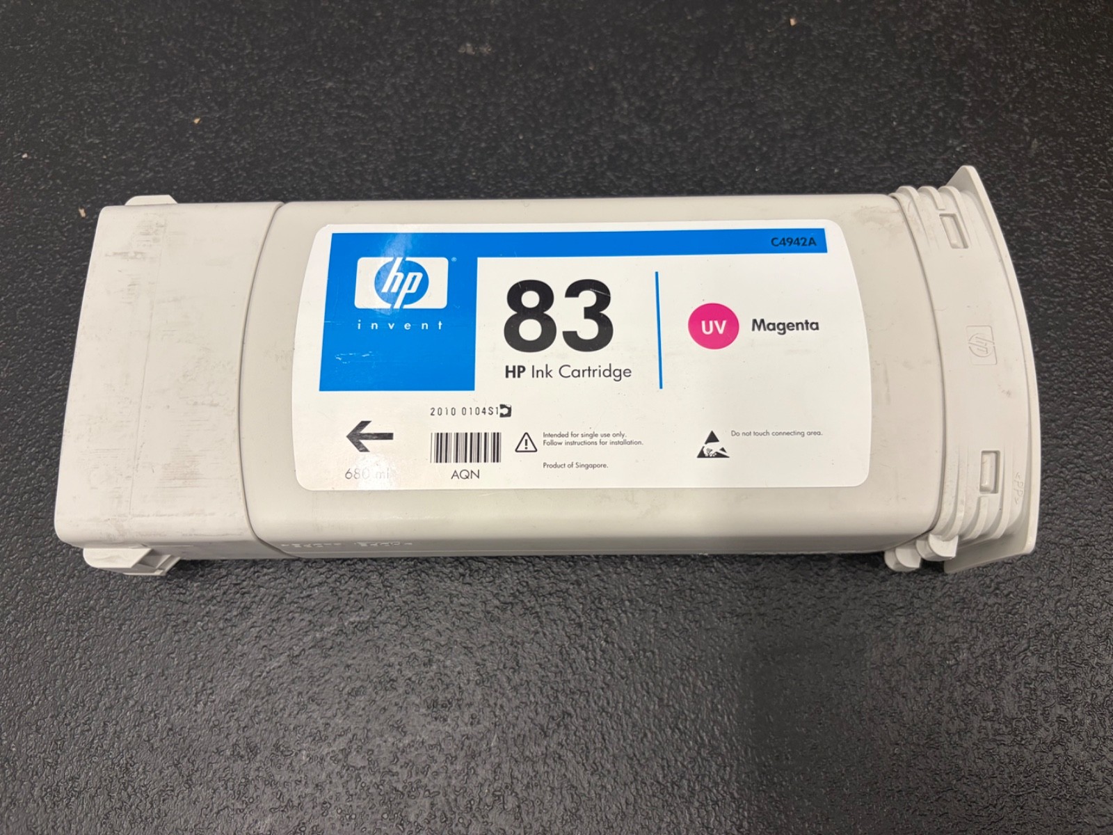 Used OEM Genuine HP 83 UV Magenta C4942A | Designjet 5000 / 5500