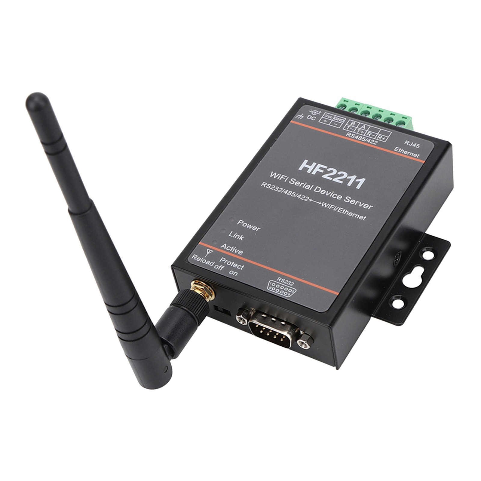 HF2211 Serial Server RS232/485/422 To WIFI && Ethernet DTU Network Commu TOGV