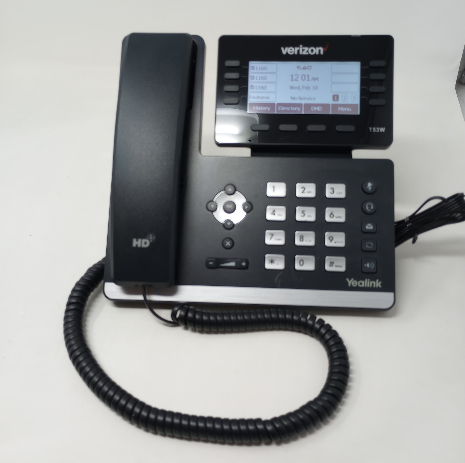 Yealink Prime Business Phone SIP-T53W (Inc. Base, Stand, Receiver, & AC Adapter)
