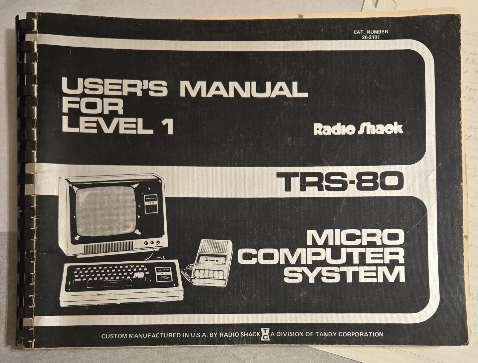 TRS-80 User's Manual for Level 1  Radio Shack Micro Computer System 1978 