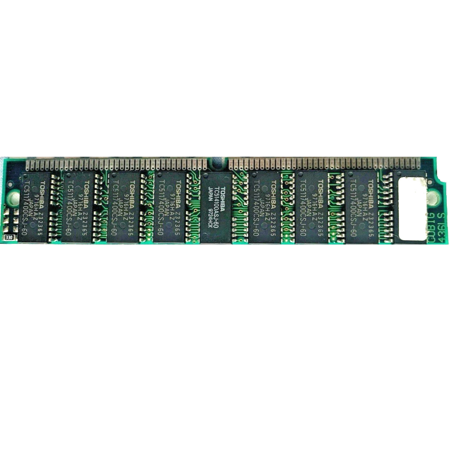 Toshiba Cubig 432LS 16MB 72PIN simm 60NS Memory Module Bus