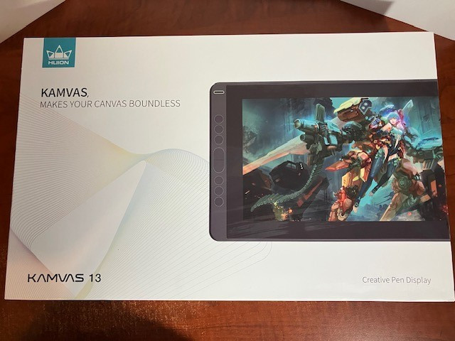 HUION Kamvas 13 GS1331 13.3" FHD Drawing Tablet Pen Display New Open Box