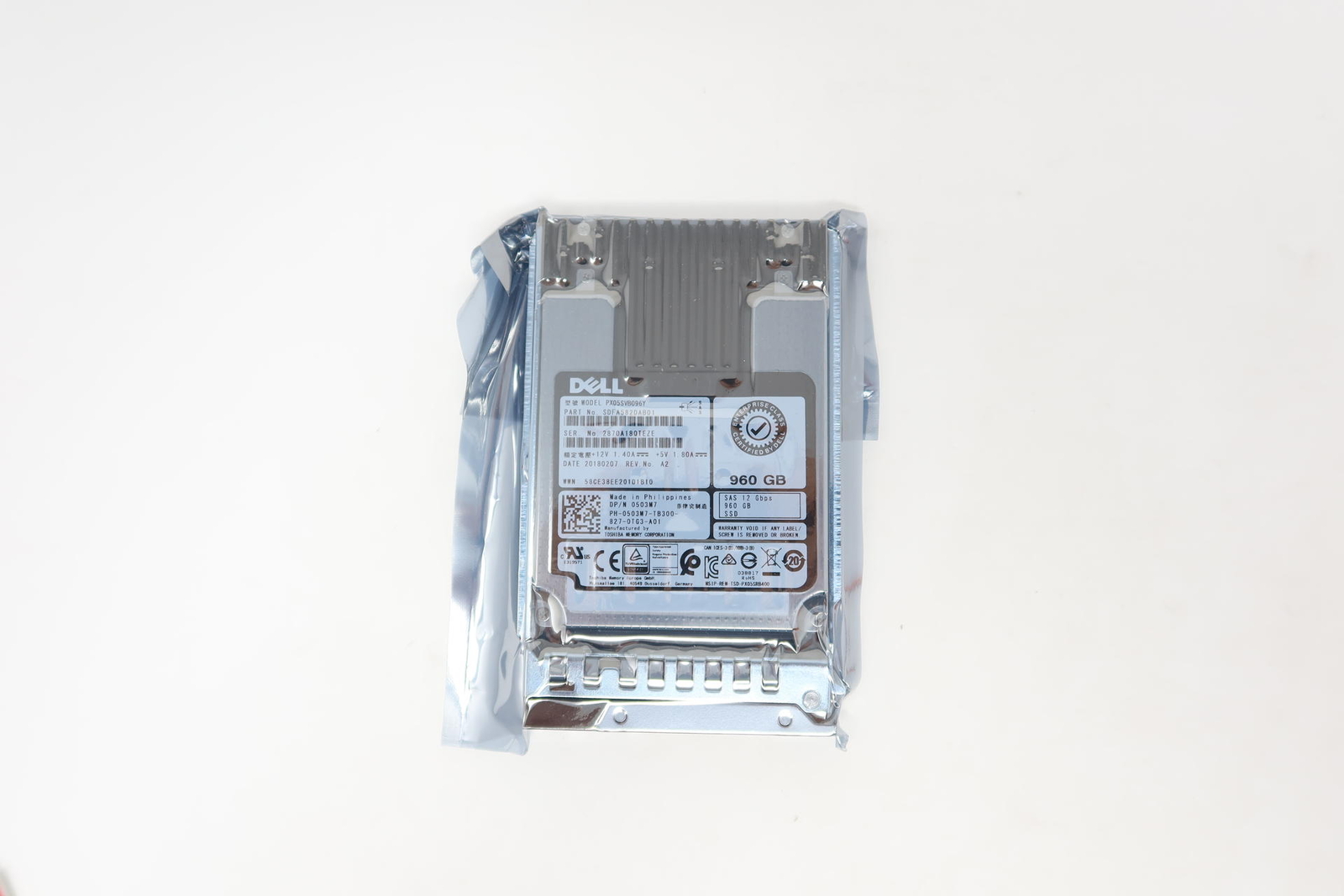 Dell PX05SVB096Y 503M7 960GB SAS 12Gb/s Mixed Use 2.5" SSD