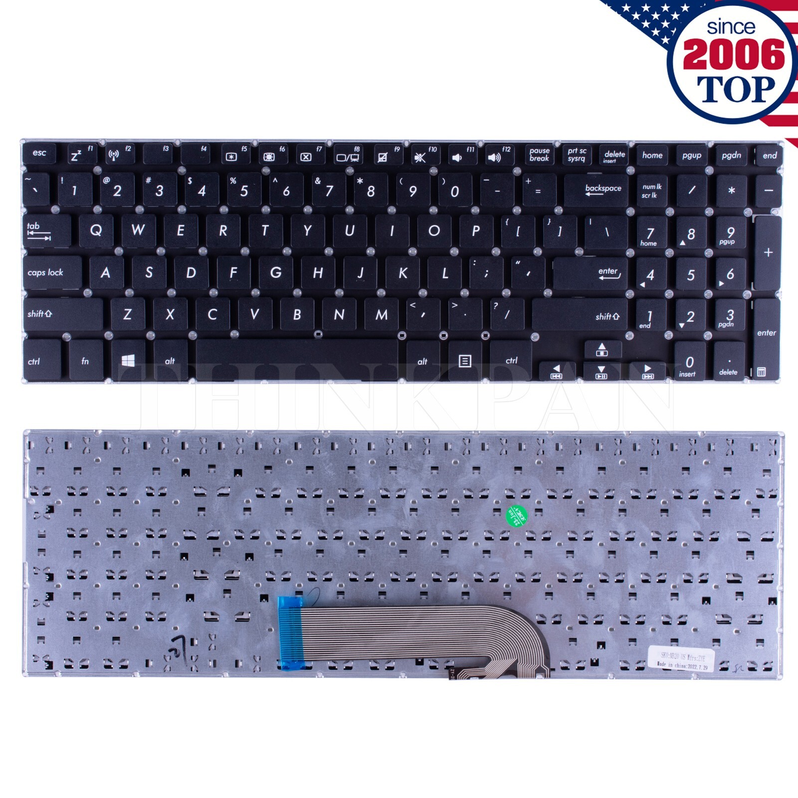US Keyboard for ASUS TP500 TP500L TP500LA TP500LB TP501 TP501U TP501UA TP501UB