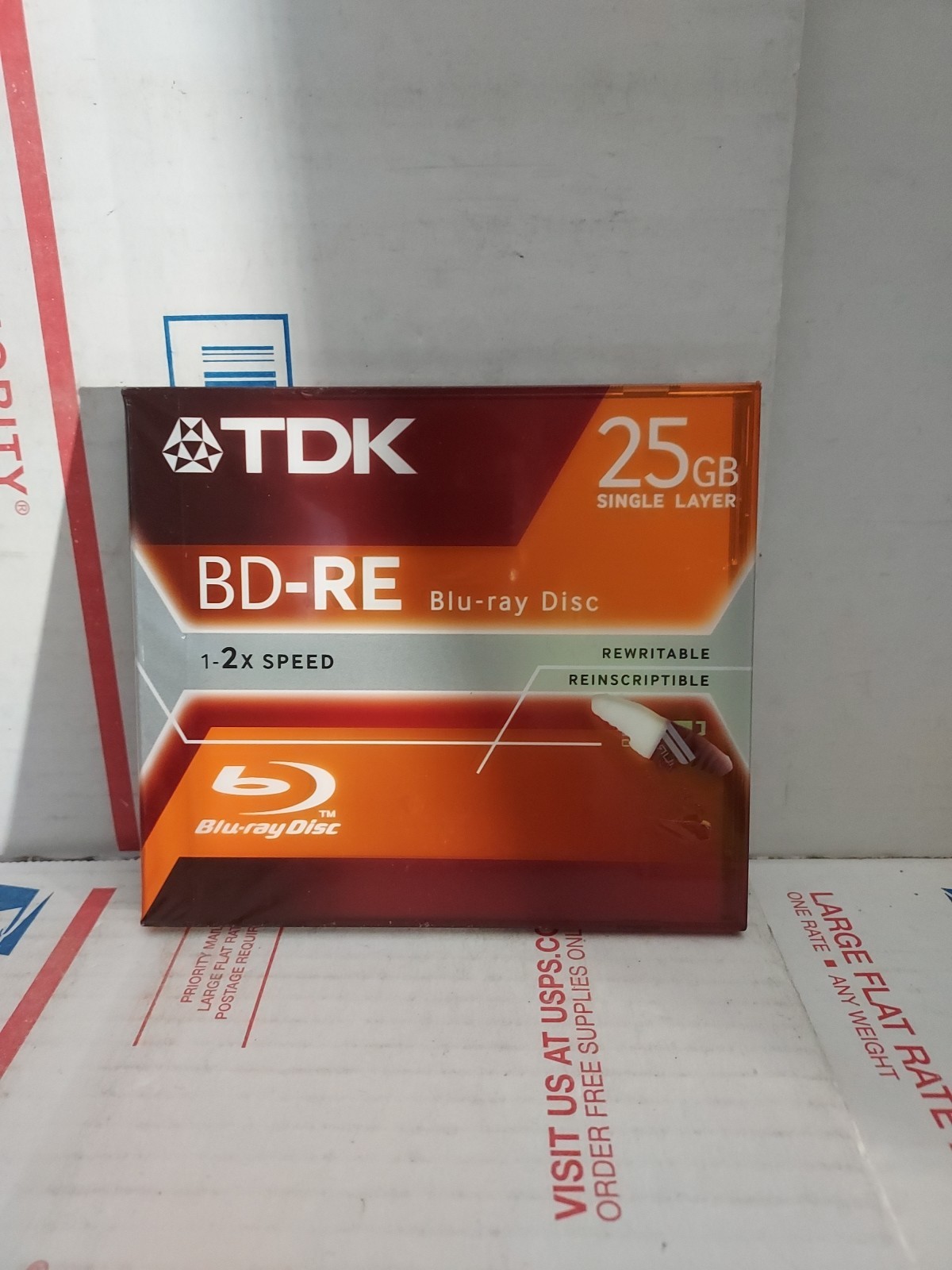 BLU-RAY DISC REWRITABLE TDK BD-RE 25GB SINGLE LAYER 1-2X SPEED NEW Sealed - #1H