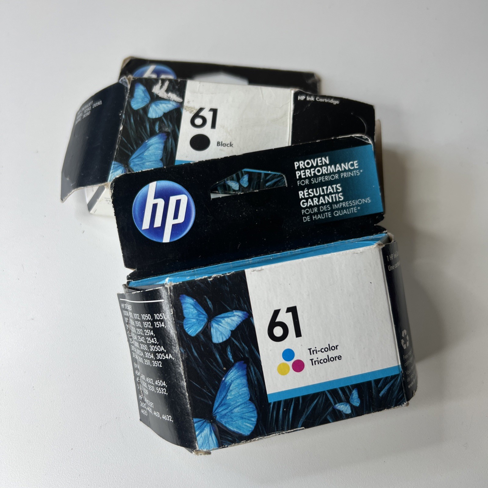 HP 61 Black & TriColor Printer Ink Cartridge Original EXP Apr ‘17 & Sept ‘12 NEW