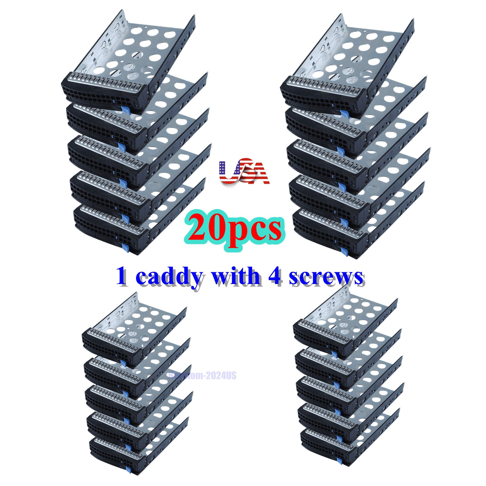 20x 01-SC93301 Supermicro 3.5" LFF SAS SATA Hard Drive Tray Caddy MCP-220-00024