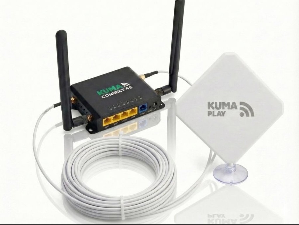 KUMA Connect PLAY 4G LTE Cellular Router & RV Mobile Hotspot- Portable WiFi