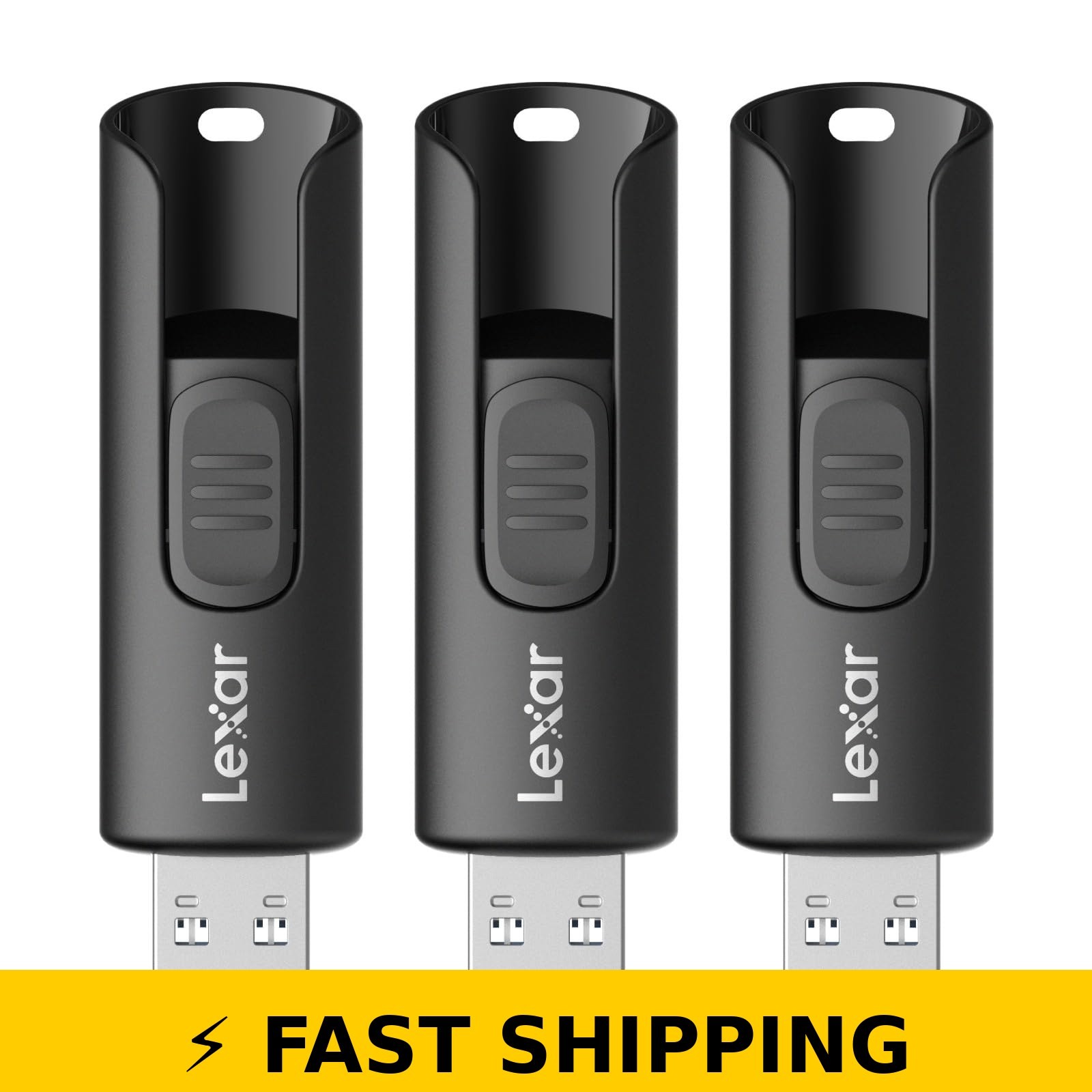 Lexar 64GB A30E USB 3.2 Flash Drive 3-Pack Storage Expansion