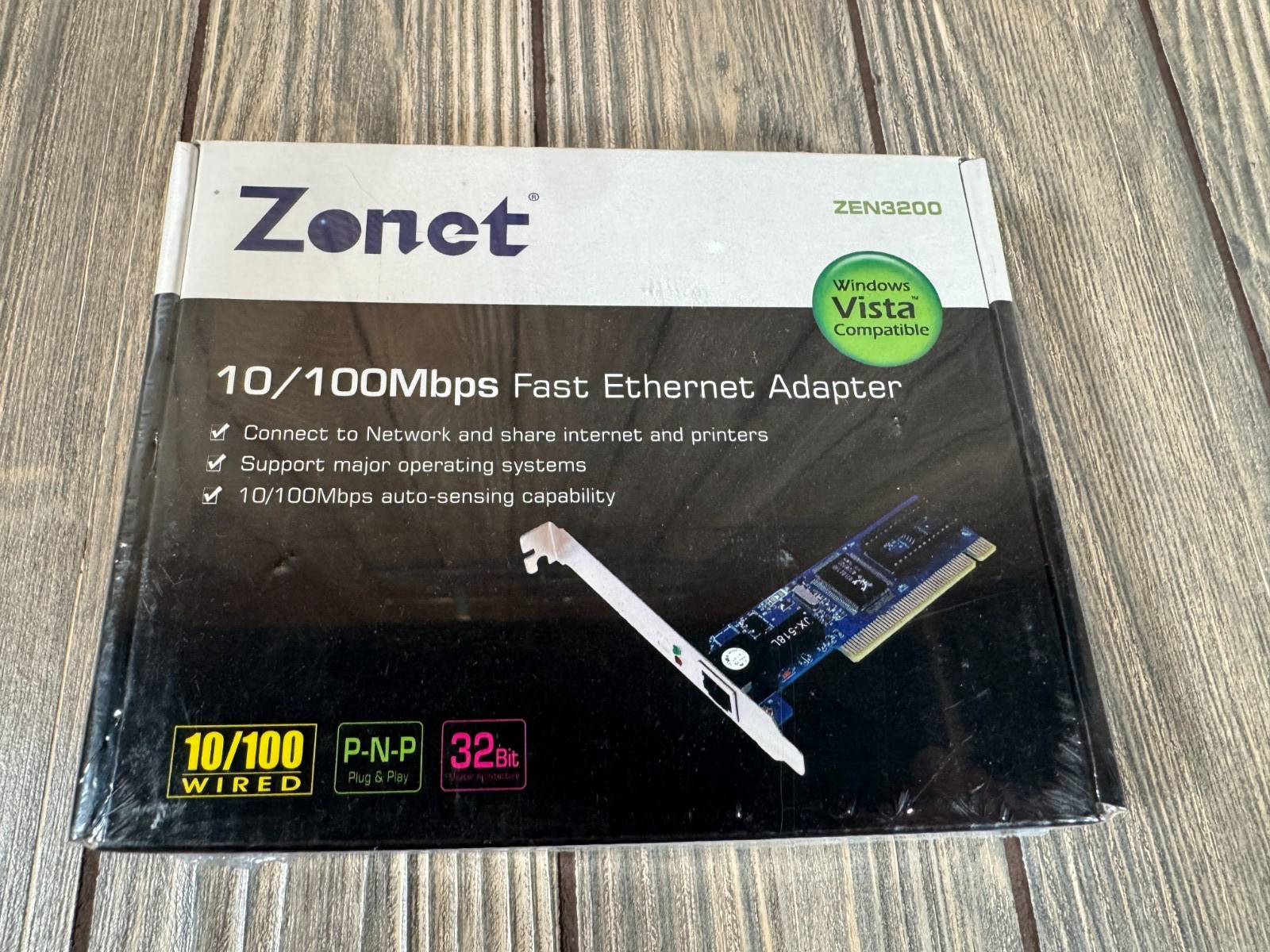 Zonet Zen3200 10/100Mbps fast Ethernet Adapter Windows Vista compatible 32 bit