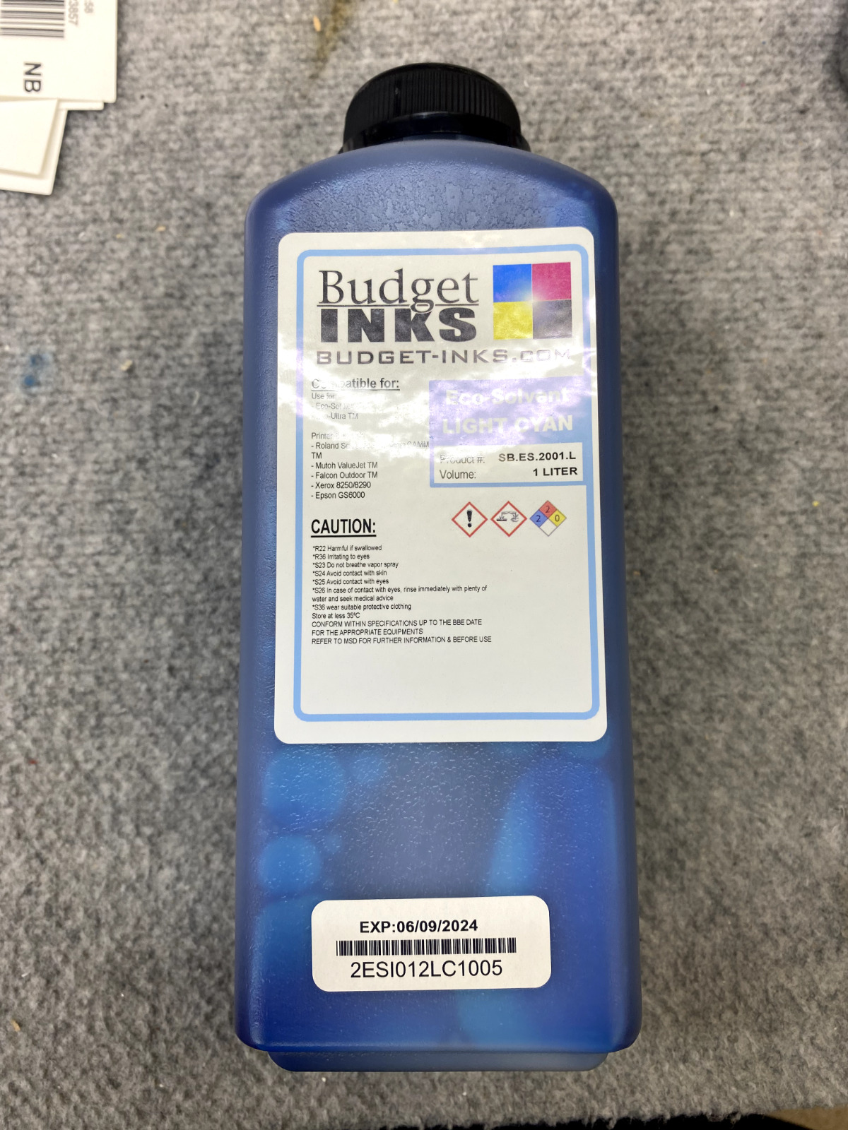 New Light Cyan Eco Solvent Ink from Budget Inks - EXPIRED