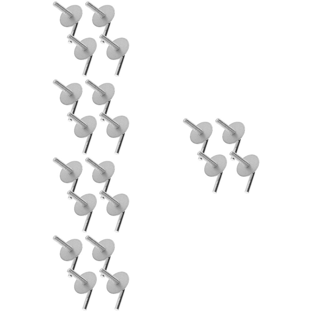 20Pcs Fan Stand Screw Kit Silver Iron Durable Household Fixing Screws