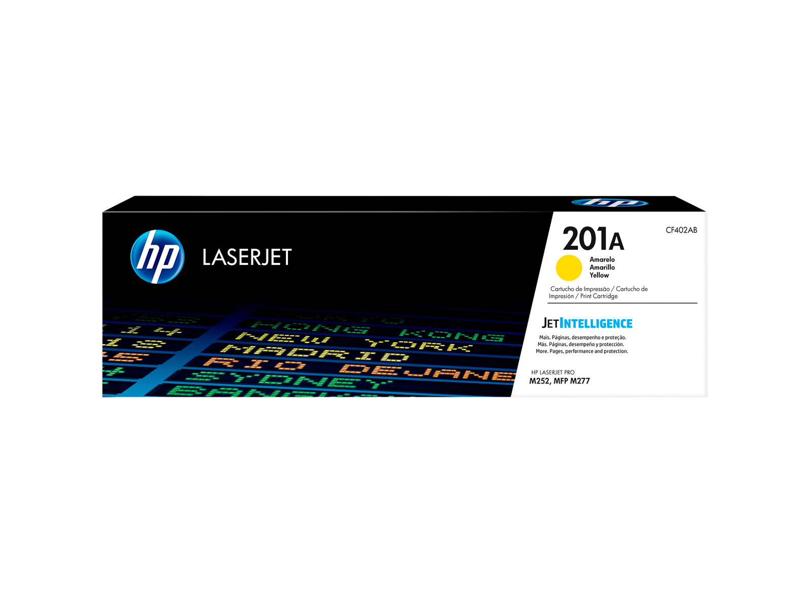 HP 201A Yellow Original LaserJet Toner Cartridge (CF402A) New Open Box - Repack