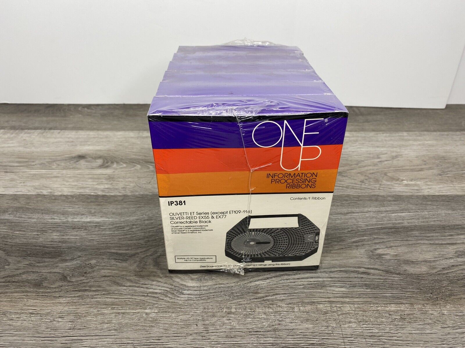 6 Pack Brand NEW-One Up IP381 Black Ribbon for Olivetti ET series