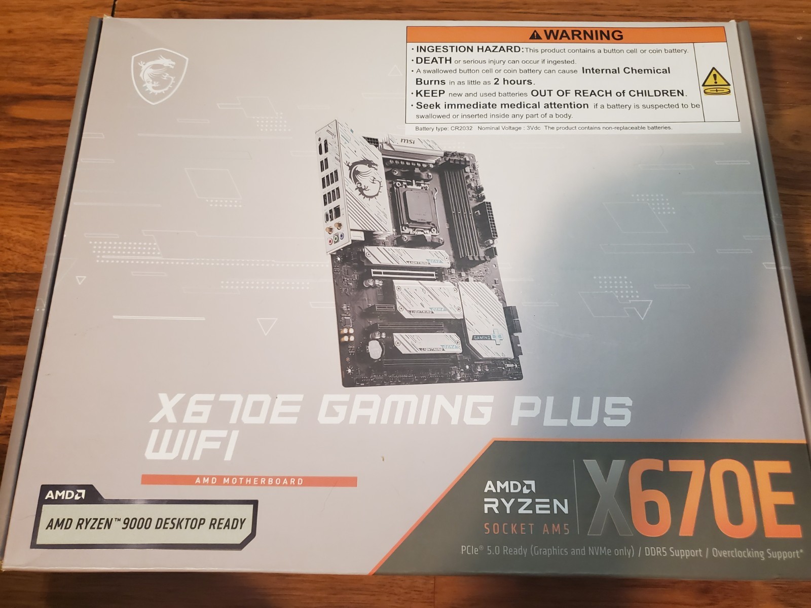 MSI X670E Gaming Plus WiFi AMD Motherboard.