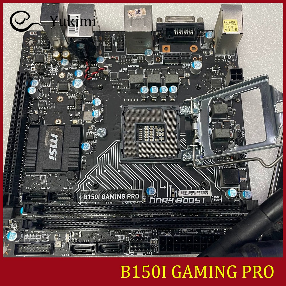 FOR MSI B150I GAMING PRO DDR4*2 LGA1151 32GB HDMI DVI-D Mini-ITX Ｍotherboard