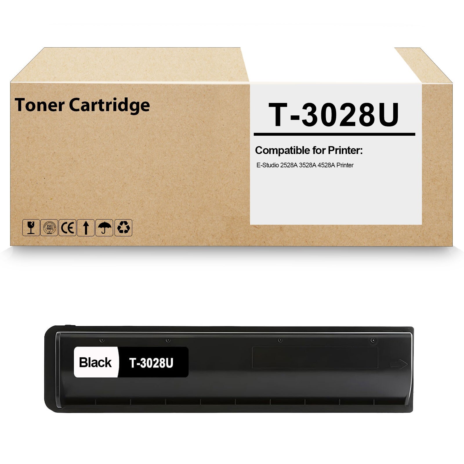 1 Pack T-3028U Black Toner Cartridge Works for E Studio 2528A 3528A 4528A Printe