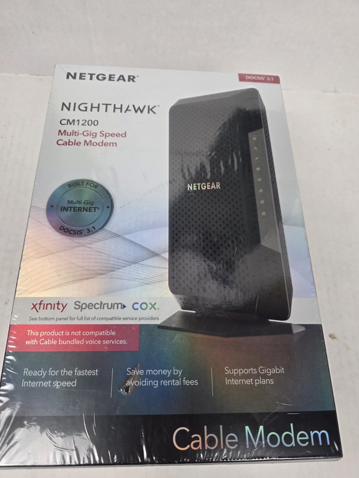 NEW - Netgear Nighthawk CM1200 DOCSIS 3.1 Cable Modem – Multi-Gig Speed