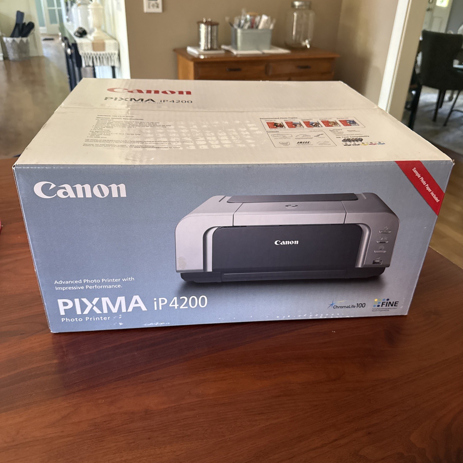 Canon PIXMA iP4200 Photo Inkjet Color Printer w/ Duplex Printing - NOS - SEALED