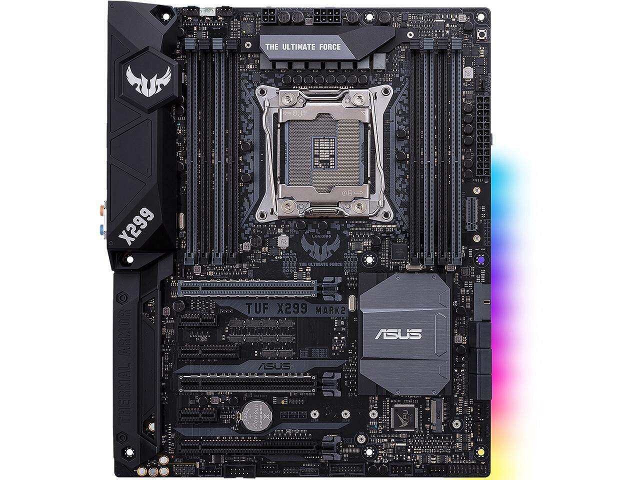 ASUS TUF X299 MARK 2 Motherboard LGA2066 DDR4 M2 Support Core I9 10940X CPU